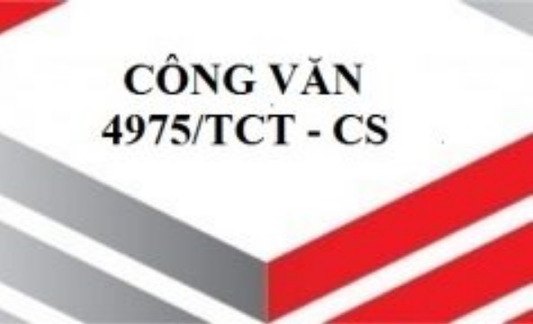 CÔNG VĂN 4975/TCT-CS CHÍNH SÁCH THUẾ THU NHẬP DOANH NGHIỆP 2016