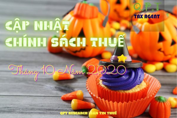 ĐIỂM TIN THUẾ – KẾ TOÁN – TÀI CHÍNH THÁNG 10/2020
