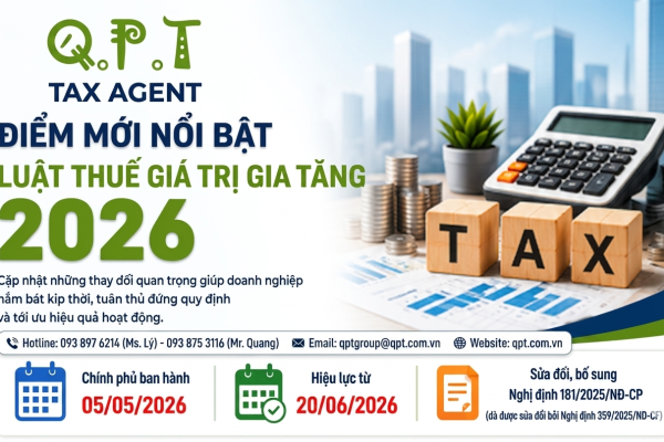 ĐIỂM MỚI NỔI BẬT LUẬT THUẾ GIÁ TRỊ GIA TĂNG 2026
